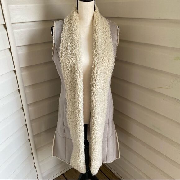 Nic + Zoe Faux Fur Shearling Vest Coat - Picture 3 of 8
